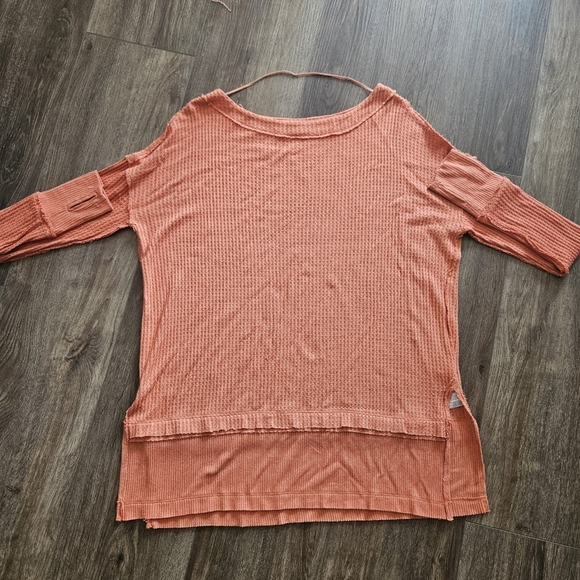 Free People North Shore Tunic Womens Top Sz M Oversize Waffle Knit Comfort - Picture 10 of 15